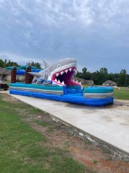 35 Ft Shark attack!! Slip n slide